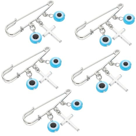 PRETYZOOM 5st Stift Schal Brosche Handwerkliche Sicherheitsnadeln Wäscheklammer Hand Von Türkische Brosche Broschen Mit Sicherheitsnadeln Kreuzdekor Hijab Charme Baby Cardigan-clip Eisen