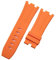 YEAHSO 28 mm Natur-Silikonkautschuk-Uhrenarmband, kompatibel mit AP-Armband 15703 Royal Oak Audemars Piguet-Armband mit Dornschließe (Color : Orange, Size : 28MM_Rose Gold Buckle)
