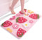 QJHOMO Tapis de bain rose fraise - Antidérapant - Lavable - Multicolore - En microfibre douce - Absorbant - 50 x 80 cm