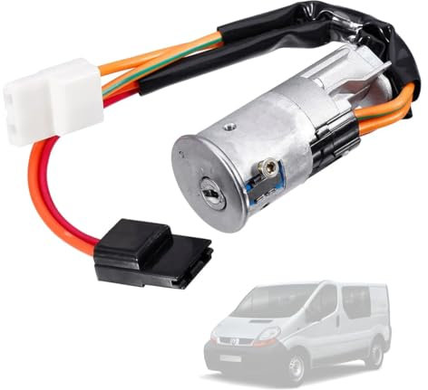 Twowinds - Interrupteur Démarrage Compatible avec Renault Master 2 (1998-2010) Trafic, Opel Movano (1998-2010) Vivaro (2001-2018) - 7701038365 - Neiman - Serrure de Contact - Antivol de Direction