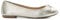Dune Ladies Hallo Charm-Detail Ballet Shoes Size UK 4 Flat Heel Ballet Pumps Gold