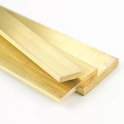 TIHONORI Brass Flat Bar,2-32Mm Thickness,3-100Mm Width,100/500Mm Length,Brass Flat Bar Stock,Solid Plate Mill Stock,5mm*12mm*500mm