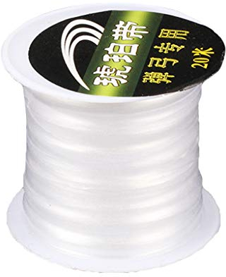 New Rubber Band Knotted White 20 Meters/65.62 Feet Elastic Flexible Band Replacement Shooter