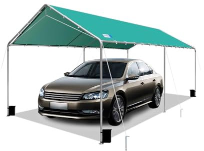 Esterni regolabili 3 x 6 m robusto tettoia verde