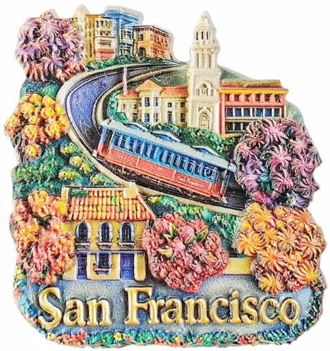 Kühlschrankmagnet San Francisco USA Reise Souvenir Kühlschrank Dekoration 3D Magnet Aufkleber Handwerk