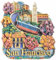 Kühlschrankmagnet San Francisco USA Reise Souvenir Kühlschrank Dekoration 3D Magnet Aufkleber Handwerk