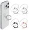 WLLHYF 4 soportes transparentes para anillo de teléfono celular, anillo transparente para teléfono celular, soporte de anillo compatible con la mayoría de teléfonos, accesorios de funda de tableta (2