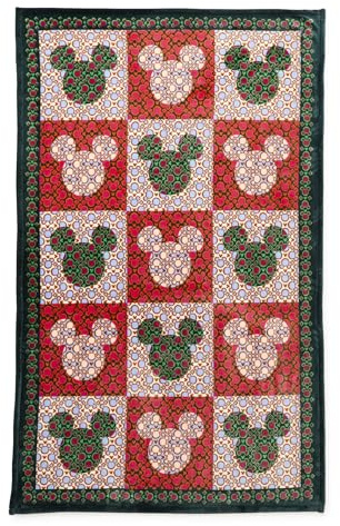 Vera Bradley Women's Disney Fleece Plush Throw Blanket, Mickey Mouse Kaleidoscope Multi, One Size