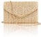 Larcenciel Pochettes et Clutches Femme, Sac Paille avec Chaîne Détachable, Pochette Ceremonie Mariage Sac a Main Ete, Sacoche Femme Bandoulière pour la Plage, les Vacances (20 x 13 x 5.5cm)