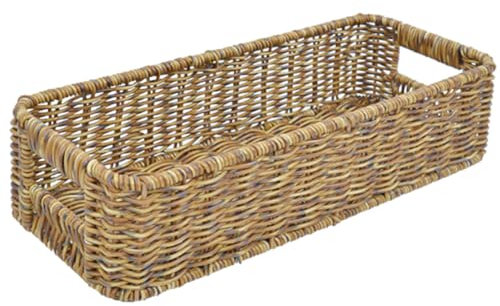 Ciieeo Geflochtener Besteckkorb Gewürzglas Organizer Aufbewahrungskorb Für Besteck Und Gewürze Multifunktionales Küchenzubehör Natürliche Flechtarbeit Für Ordnung Und Dekoration