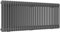 Lux Heat Anthracite Grey Horizontal 2 Column Traditional Radiator 500mm (H) x 1370mm (W)