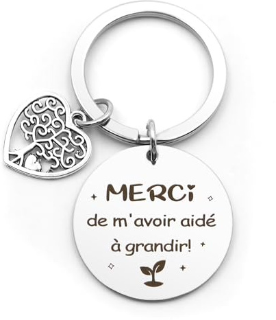 Cidenbio Cadeau Maitresse Porte Clef Cadeau Maitresse Cadeaux Maître D'école D'école Fin D'année Cadeaux Nounou Atsem Maîtresse Maître Professeur Prof Secret Santa Merci De M'avoir Aidé à Grandir
