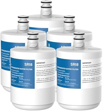 IATKIDTL Refrigerator Water Filter,5231JA2002A,Compatible For LG,LT500P GEN11042FR-08 ADQ72910911,Compatible For Kenmore,46-9890 LFX25974ST,Refrigerator Accessories(5Pcs)