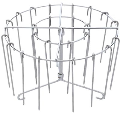 Air Fryer - Brochettes de barbecue - En acier inoxydable - Grille verticale pour barbecue - Kit de brochettes verticales pour poulet et viande - Pour griller et cuire