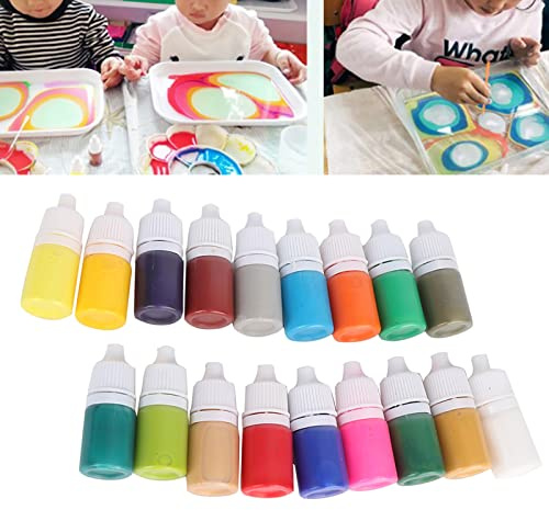 KIMISS Wassermarmorterpigment für EBRU Art - A5 12 Farben Kit für Papier Marmorierung - Easy Art Tool für und Anfänger (A5-Maltablett mit 18 Farben in Geschenkbox)