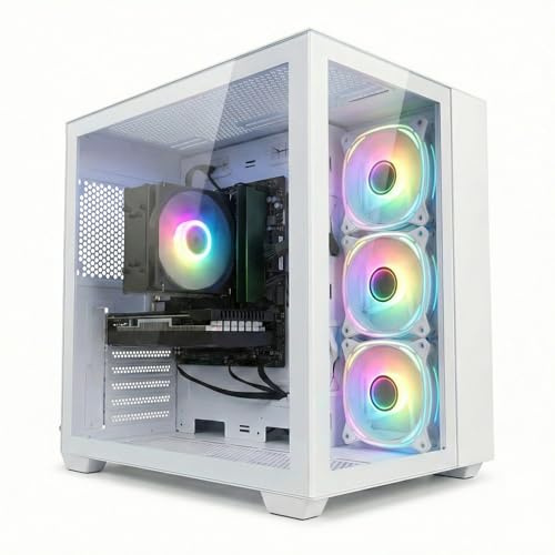 STGSivir PC Gaming Fisso, Computer Gaming, Core i7-6700 fino a 4.0 GHz • Nvidia RTX 3050 6GB GDDR6 • 32GB DDR4 RAM • 1TB SSD • WiFi 6 • BT • Windows 11 Pro