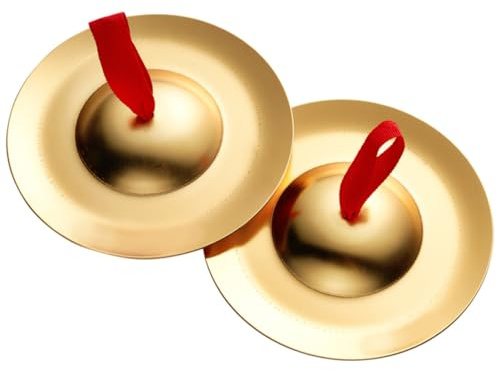 ARTSEWPLY Kupfer Fingerzimbeln Hand cymbals Musikinstrument für Bauchtanz Kinderparty mit Klarem Klang und Langlebiger Struktur zur Musikalischen Früherziehung