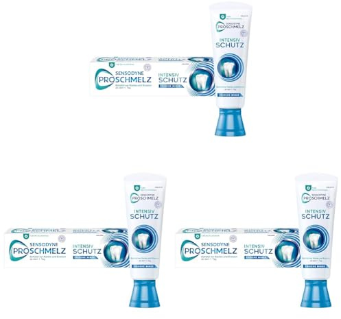 Sensodyne ProSchmelz Intensiv Schutz Zahnpasta, 1x75ml, tägliche Zahncreme mit Zahnschmelz-Intensivschutz-Technologie (Packung mit 3)