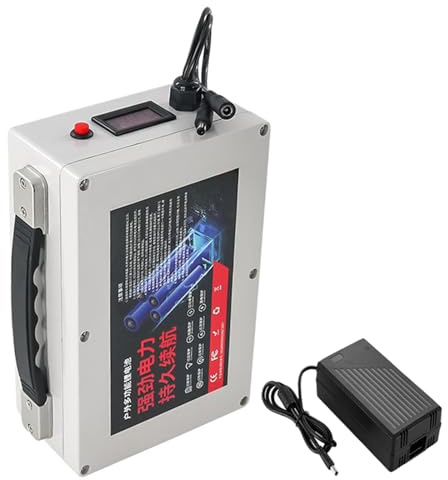JCXYL EV 12V Rechargeable Lithium Battery Portable Power Station 12V 100AH 10AH 15AH 20AH 30AH 40AH 50AH 60AH 80AH Large Capacity Lithium Battery Pack with Charger USB Port,12V 40AH
