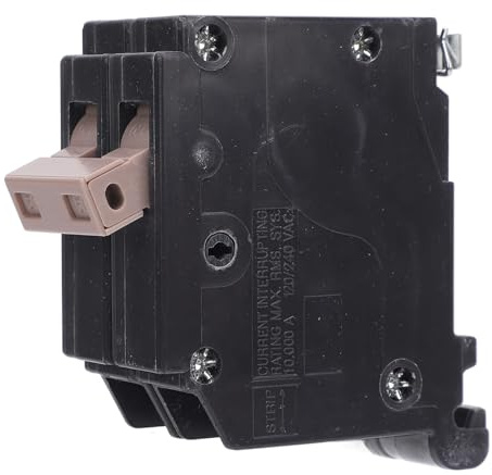Interruttore Magnetotermico Bipolare 50A 3/4in (19.1mm) Plug On 10kA - Sostituto per Load Centers, Compatibile con Pannelli Residenziali, Commerciali e per Piscine