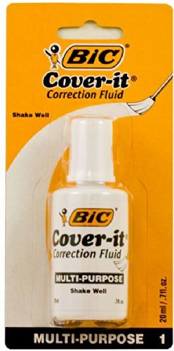 BIC 20ml / 0.7 fl. oz. Wite-Out Cover It Correction Fluid