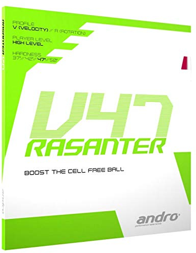ANDRO Belag Rasanter V 47 Farbe 2,3 mm, schwarz, Größe 2,3 mm, schwarz