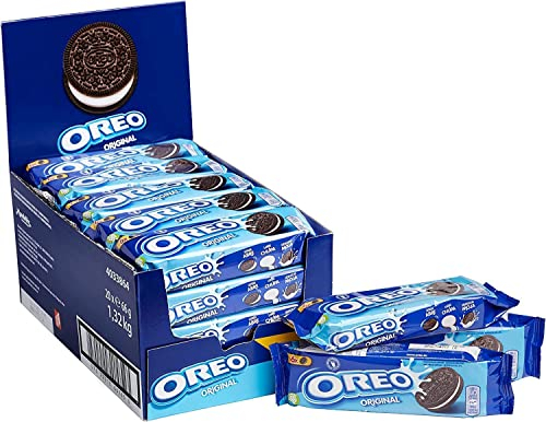Oreo Original - Galletas De Chocolate Rellenas De Vainilla - Pack De Paquetes, 20 Unidad