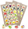 Logbuch-Verlag 72 bunte Küchenaufkleber OBST - Früchte Aufkleber Aquarell-Optik - Küche Sticker Kinder Kindergarten Basteln Deko Gläser