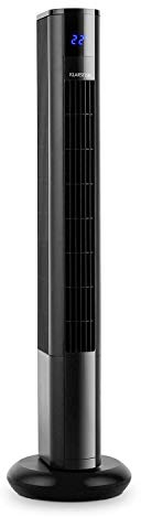 Klarstein Skyscraper 3G - Säulenventilator Standventilator 48W Luftdurchsatz 1.633 m³/h Touch Fernbedienung, 3 Geschwindigkeitsstufen, Timer, 3 Betriebsmodi, leise, platzsparendes Turm-Design, schwarz