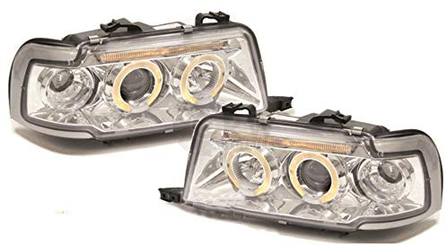 Scheinwerfer Set für 80 B4 Typ 8C Bj. 91-94 klarglas/chrom Angel Eyes