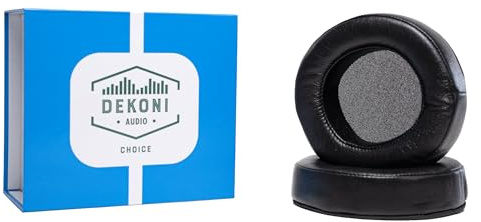 Dekoni Audio Earpads for Beyerdynamic DT Series - Comfortable Replacement Ear Pads for DT 990 Pro, Enhanced Sound Quality, Durable Design (Choice Leather)