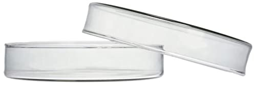 DADAKEWIN 200mm Petrischale Aus glass Mit Deckel 32 * 200mm 3.3 Borosilicatglas Hitzebeständige Dickglasbakterienkultur Lab Dishes- Packung Mit 1