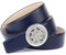 Anthoni Crown Damen Ledergürtel Gürtel, Dunkelblau, 95