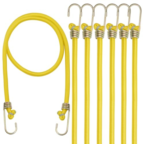 XSTRAP Bungee-Seil-Set, 121 cm, Gelb, 6 Stück
