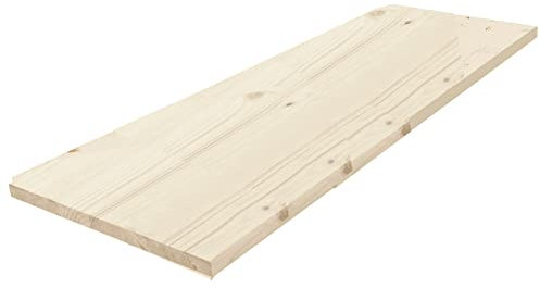 Tablette sapin massif lamellé collé abouté 1200 x 400 x 18 mm - PEFC 70%