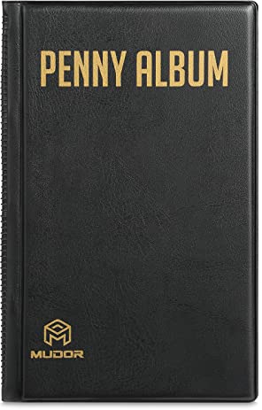 MUDOR Penny Sammelbuch Album, Penny Sammelbuch für 160 Münzen, gepresster Penny Halter für Sammler