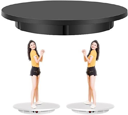 ANUU Photography Turntable 16.5inch/42cm Motorized Rotating Display Stand 360 Degree with Remote Control Electric Turntable for Products Photo,Black