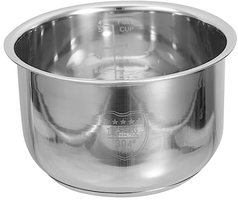 Angoily Recipiente Interior Para Olla Arrocera - Reemplazo De Olla Antiadherente Para Olla Arrocera De 3000 Ml Con Nivel De Agua - Revestimiento Para Olla Arrocera De Acero Inoxidable