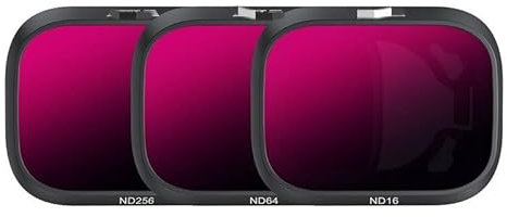 Für DJI Mini 3 Pro Filterset ND16 ND64 ND256 ND-Filter Professioneller Farbverlauf GND32 Filter Drohne Kamera Objektiv Filter Zubehör Drohnenzubehör (Farbe: ND-Filterset)