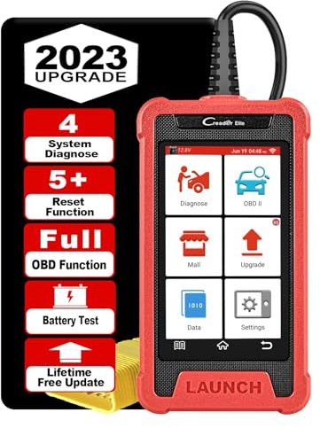 LAUNCH Creader Elite 205 OBD2 Diagnosegerät, ABS/SRS/TCM/Motor Code Leser mit 5+ Rückstellservice, ABS-Entlüftung/Öl/Einspritzdüse etc, Auto-VIN, Lebenslanges kostenloses Update