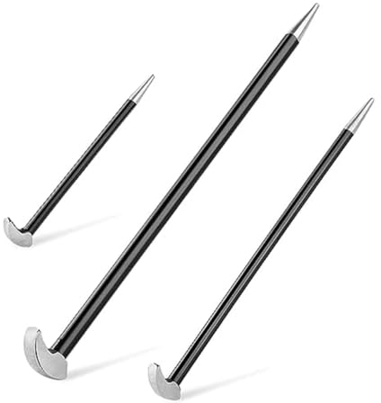 Simpls Stemmeisen-Set mit Rollkopf, Mechanisches Hebeleisen für Damenfuß, Auto-Hebeleisen, Fersenhebel 6, 12, 16, 3-Teilig, Einfache Installation