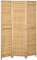 HOMCOM Paravent 3 pièces Séparation de pièce 120 x 170 cm Cloison Pliante Pare-Vue Séparation de pièce en Bambou Paroi Pare-Vue pour Salon, Chambre à Coucher, Nature