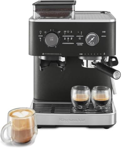 KitchenAid KES6551 Semi-Automatic Espresso Coffee Machine with Coffee Mill