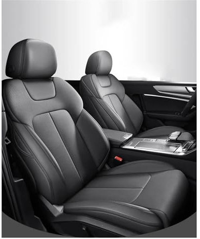 Janeepoch Sitzbezüge Benutzerdefinierte Autositzbezug Leder Auto Für Alfa Für Romeo Für Giulia Für Stilfserjoch Autozubehör Sitzkissen Styling Grau Autositzschoner (Color : Grey)