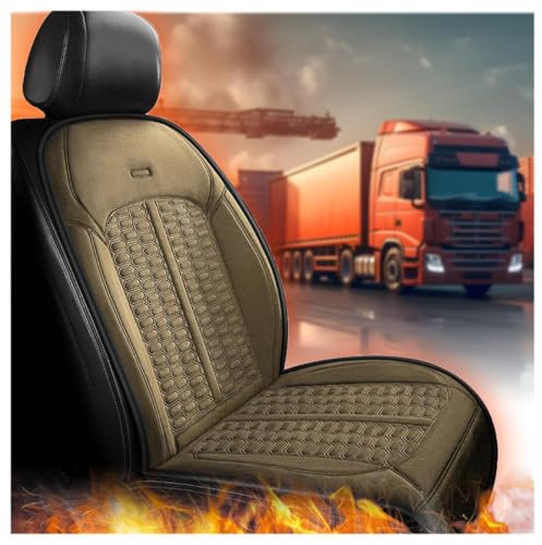 BesBet Copri Sedile, Controllo Intelligente A Due Livelli Coprisedile Auto Riscaldato, Comodo Universale Coprisedili Auto Riscaldabili, Si Adatta Alla Maggior Parte Delle Auto,E-2PCS