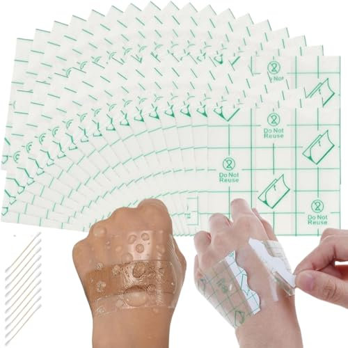 Benda Trasparente Impermeabile,36pcs Cerotti di Fissaggio,Pellicola Per Tatuaggi,Cerotti Impermeabili,Pellicola Tattoo,Pellicola Protettiva Traspirante,per Tatuaggi Protezione Delle Ferite