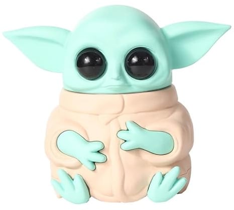 DRAGONPUFF Baby Yoda Body 10.5cm Large Herb Grinder Sharp Teeth Spice Shredder