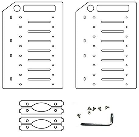 Cjuide 3,5 HDD Festplatten KäFig 8X3,5 HDD KäFig Gestell DIY Festplatten GehäUse für BTC Mining Computer Speicher Erweiterung