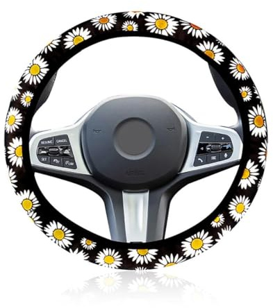KOQAIIZ Blumen-Lenkradbezug, Universalgröße