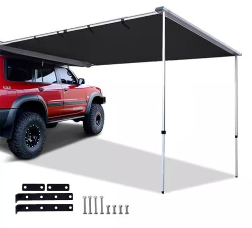 Auvent Voiture Extérieur, SUV Tente, Camion Auvent Latéral, Auvent Fourgon, Extractible Tente de Toit Étanche, pour Camping Voyages en Plein Air Roadtrips Cour(200x250cm/6.5x8.2ft)